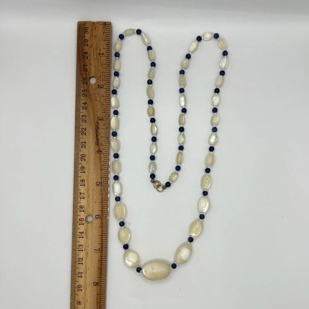 White and Blue Necklace